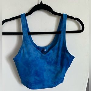 blue athletic tank